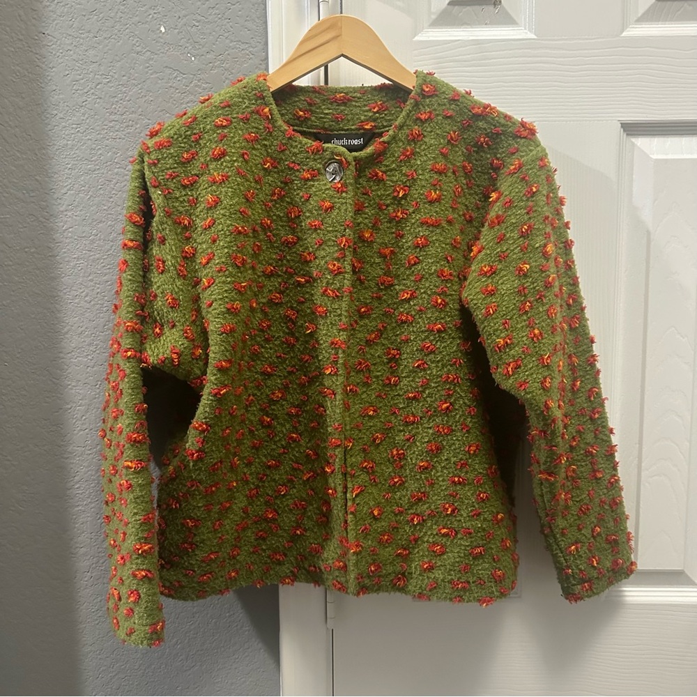 Vintage Chuck roast wool sweater cottage core size medium